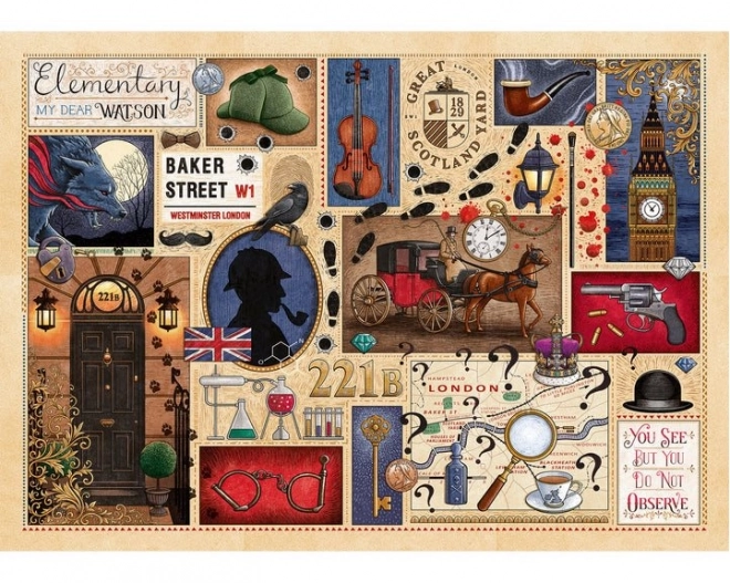 Puzzle knižný klub: Sherlock Holmes 1000 dielikov