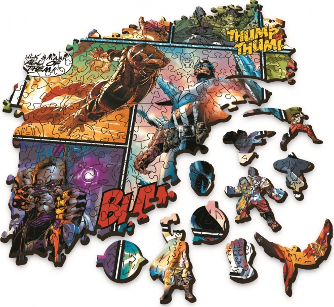 Drevené puzzle Marvel Avengers 1000 dielikov