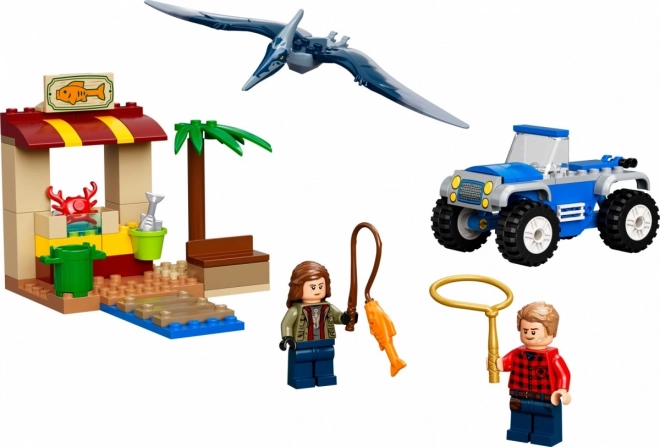 Lego Jurassic World prenasledovanie pteranodóna