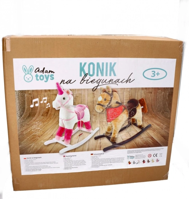 Hojdací kôň Mustang s kolesami