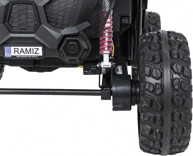 EVA off-road kolesá a nastaviteľné odpruženie