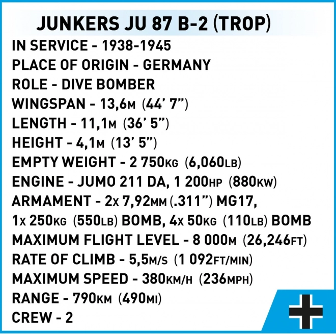 Stavebnica Junkers Ju 87 B-2