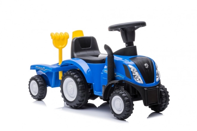 Odrážadlo traktor New Holland modrý