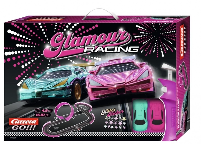 Dráha Carrera GO!!! Glamour Racing s autami Girls Power 4,9m