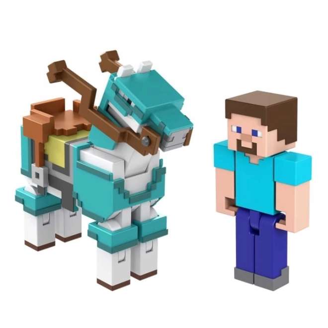 Figúrka Minecraft Steve a kôň