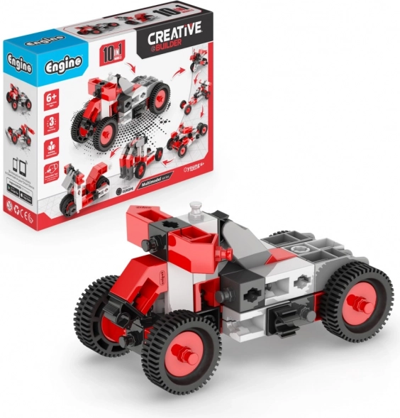 engino creative builder 10 v 1 stavebnica vozidiel pre deti 6+