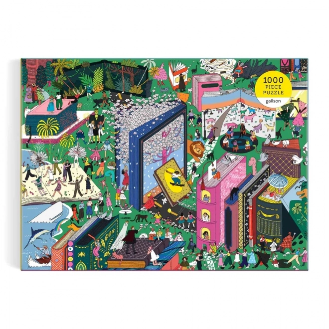 Galison Puzzle Knižný Svet 1000 Dielikov