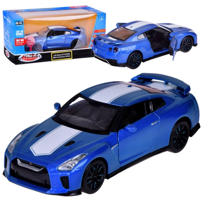 Kovový model auta Nissan GT-R 1:32 s otváracími dverami