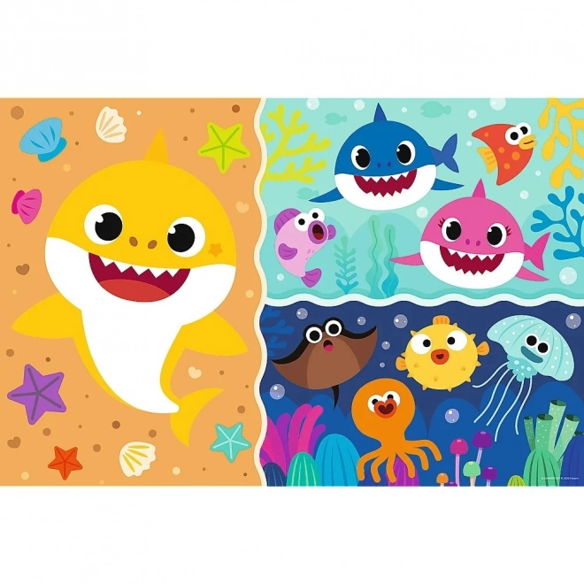 Obojstranné puzzle Baby Shark super obrie