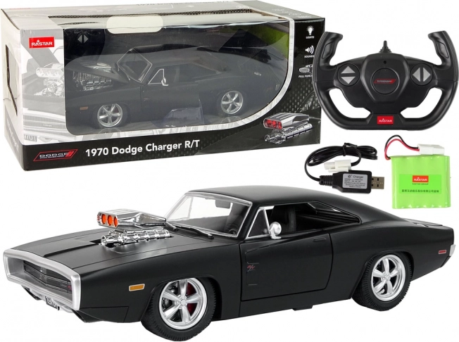 Auto na diaľkové ovládanie Dodge Charger 1:16 čierne