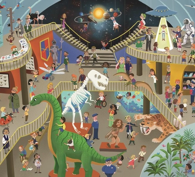 Ravensburger Puzzle Múzeum prírodných vied XXL 200 dielikov