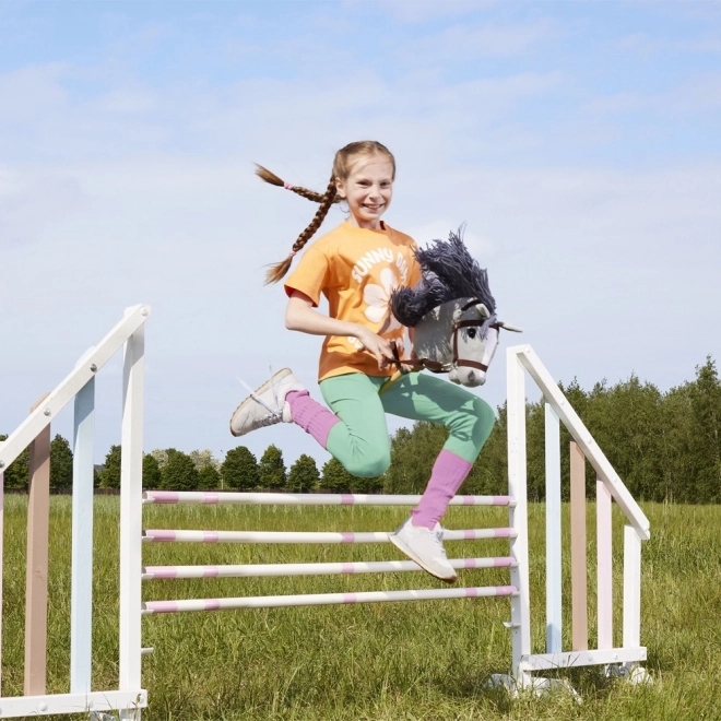 Kôň na tyči Hobby Horse sivý