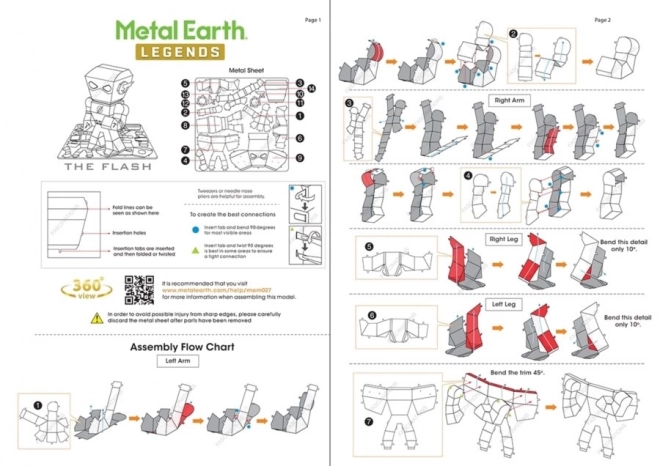 Metal Earth 3D puzzle Justice League: Flash figúrka