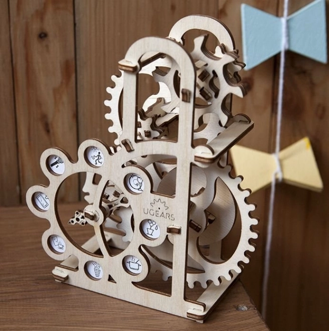 Ugears 3D drevené mechanické puzzle Dynamometer