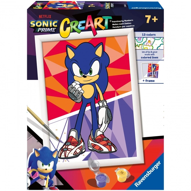 Omaľovánka podľa čísel Sonic Prime od Ravensburger