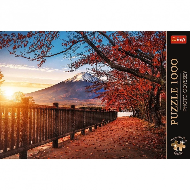 Puzzle Trefl 1000 dielikov - Premium Plus - Foto Odyssea - Hora Fuji, Japonsko