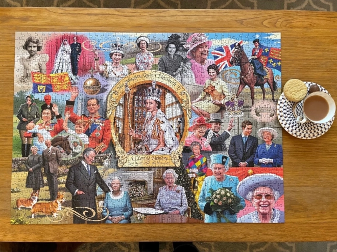 Puzzle Kráľovná Alžbeta II. 1000 dielikov