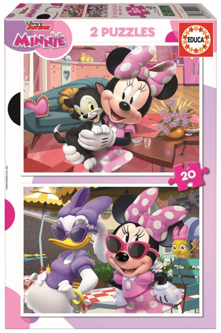 Puzzle Minnie 2x20 dielikov