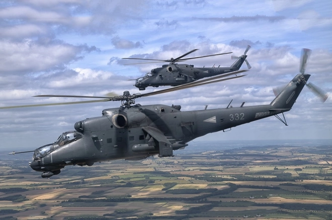 Plastikový model helikoptéry Mi-24P Hind F 1/48
