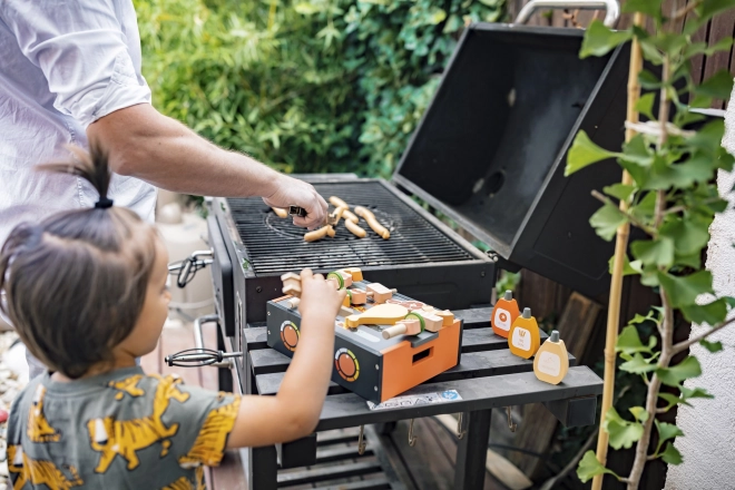 Drevený BBQ Gril Set