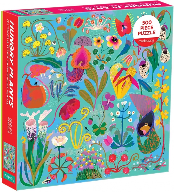 Čtvercové puzzle Hladové rastliny