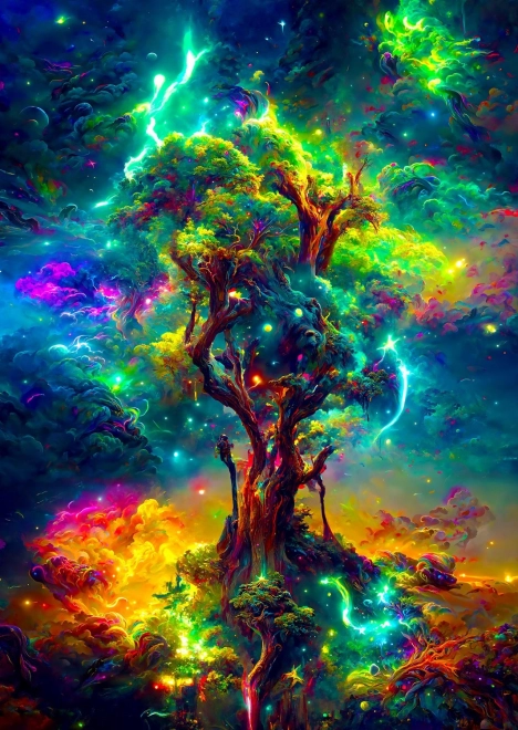 Puzzle Kozmický Strom Života 1000 dielikov
