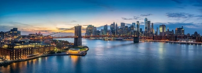 Panoramatické puzzle Brooklynsý most, New York 1000 dielikov