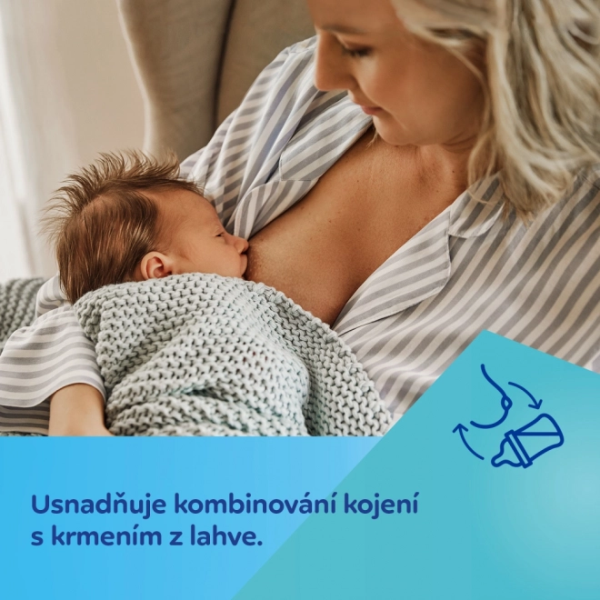 Canpol babies Antikoliková fľaša EasyStart MOUNTAINS 240 ml – Ružová