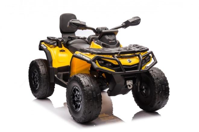Detská štvorkolka Can Am Outlander ATV žltá