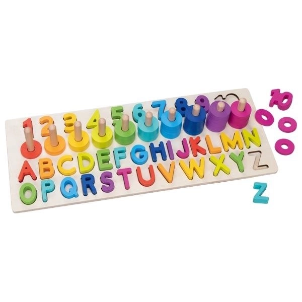 Puzzle alfanumerické Montessori