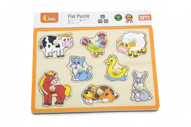 Drevené puzzle Farma zvierat Viga
