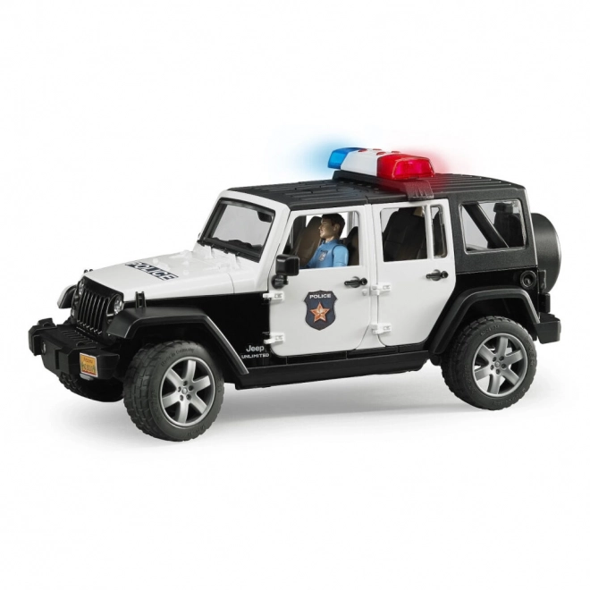 Jeep Wrangler Rubicon Policajný Auto s Figúrkou