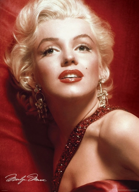 Eurographics Puzzle Marilyn Monroe: Červený portrét 1000 dielikov