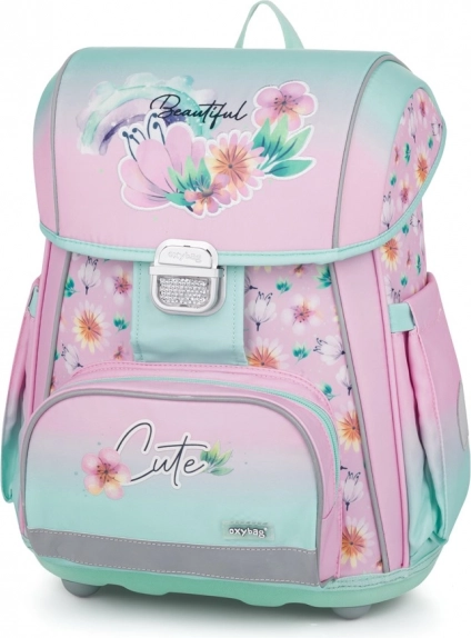 školská aktovka premium flowers pre dievčatá