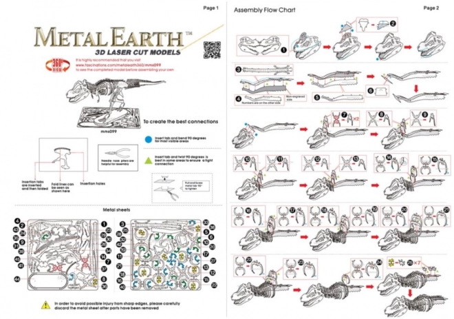 Metal Earth 3D puzzle Tyrannosaurus Rex