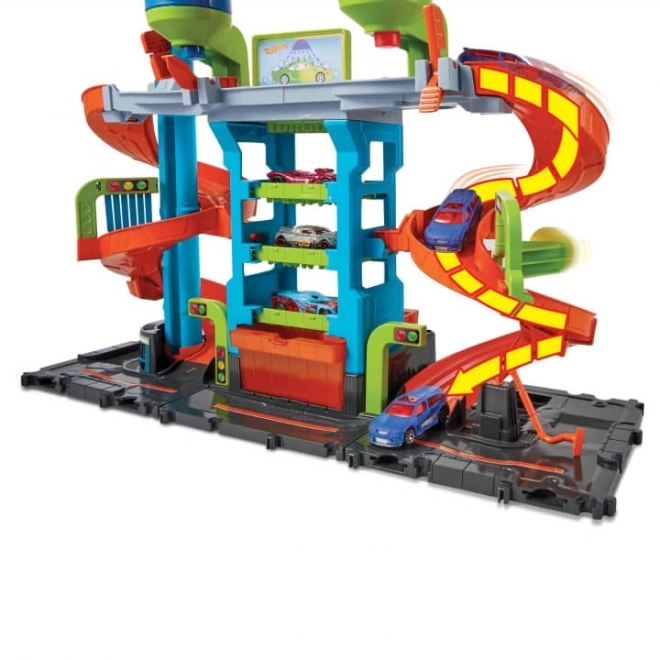 Hot Wheels City Automyčka So Špirálou