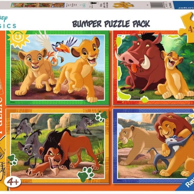 RAVENSBURGER puzzle Disney: Lev kráľ 4×42 dielikov