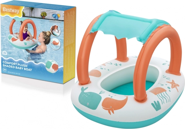 Bestway detský nafukovací čln s odnímateľnou strieškou comfort plush