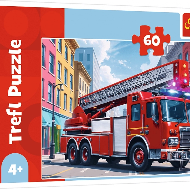 Puzzle Hasičský Voz 60 Dielikov