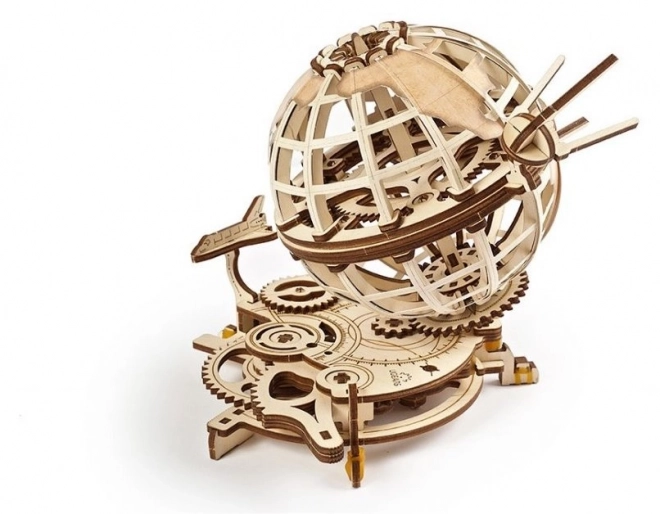 Ugears 3D drevené mechanické puzzle Glóbus