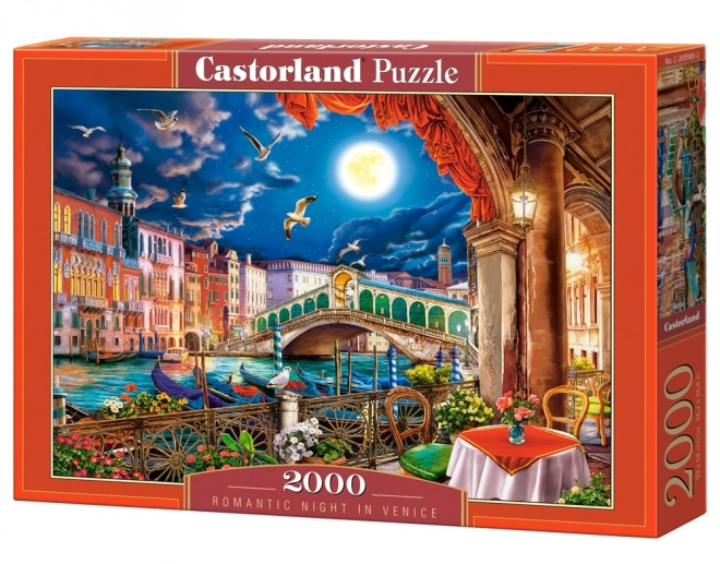 Puzzle 2000 dielikov Romantická noc v Benátkach