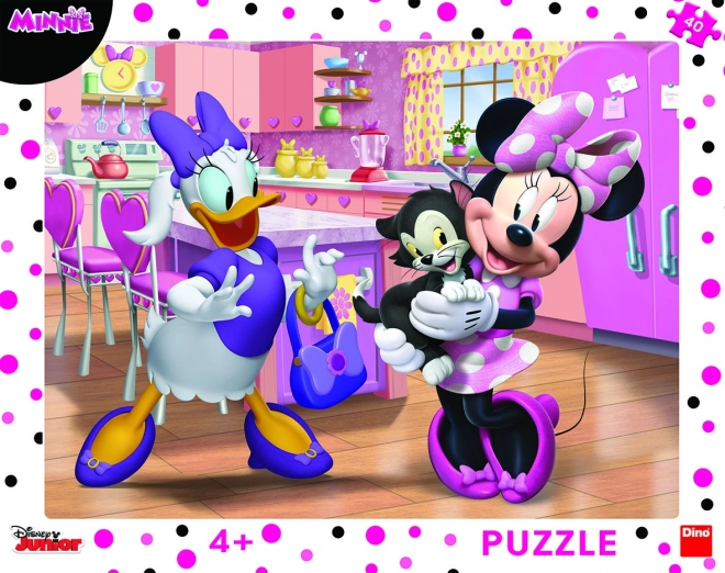 Puzzle Minnie má nového maznáčika 40 dielikov