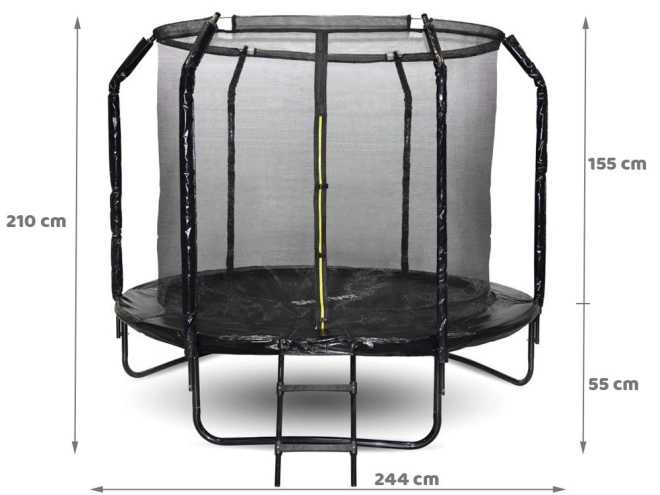 Záhradná trampolína SkyFlyer s rebríkom 244 cm