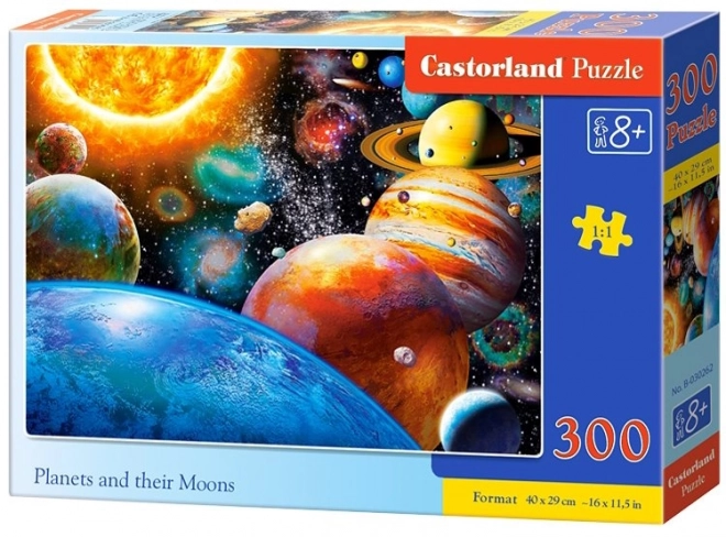 Puzzle Planéty a ich mesiace 300 dielikov