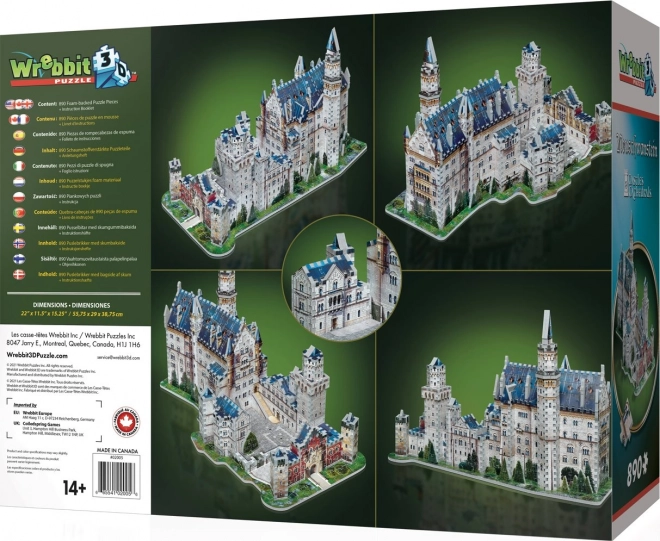 3D puzzle Neuschwanstein zámok od Wrebbit