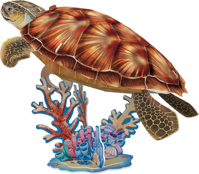 CubumFun 3D puzzle Národná geografia: Morská korytnačka 31 dielov