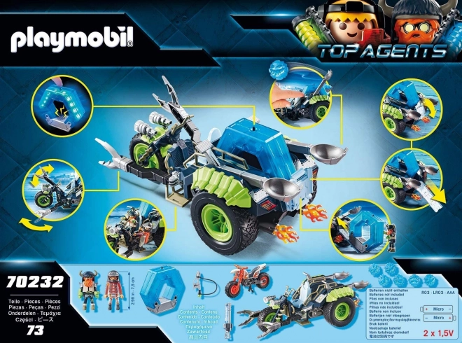 Playmobil Top Agents Arktickí rebeli Tříkolka