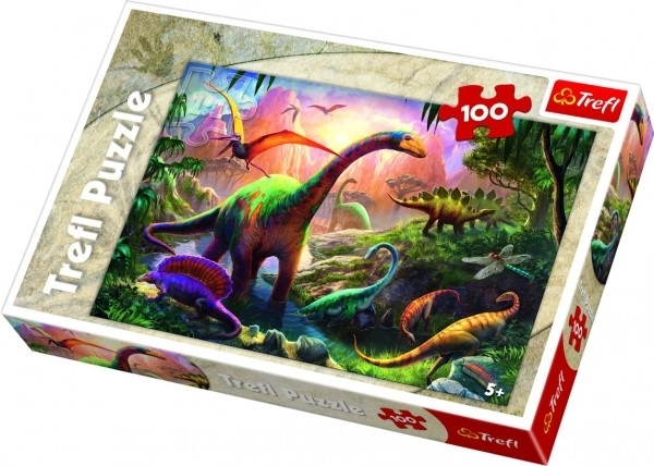 Trefl: Puzzle 100 dielikov - Svet dinosaurov