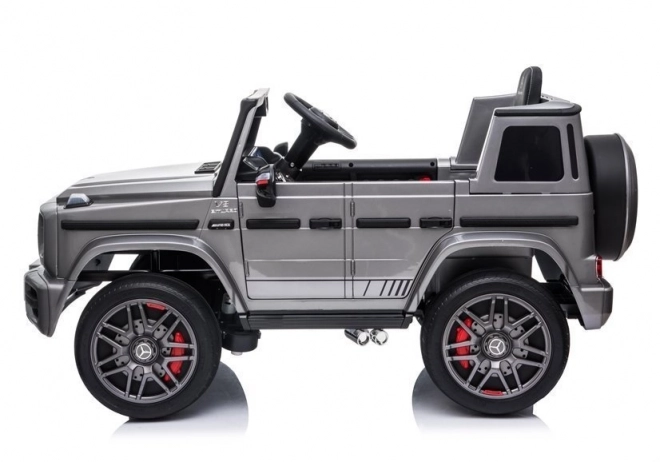 Auto na akumulátor Mercedes G63 AMG strieborné lakované