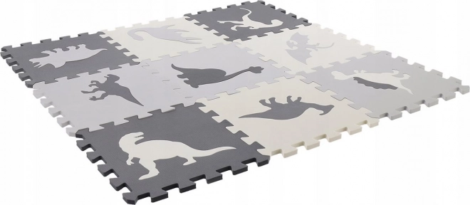 Pěnové puzzle šedé Dinosauři